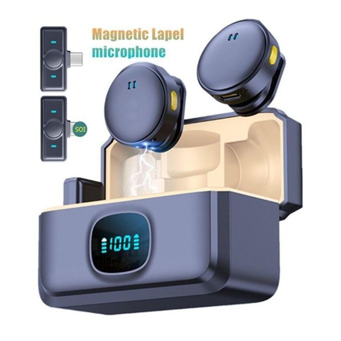 Wireless Microphone 2.4G – Rechargeable with Display